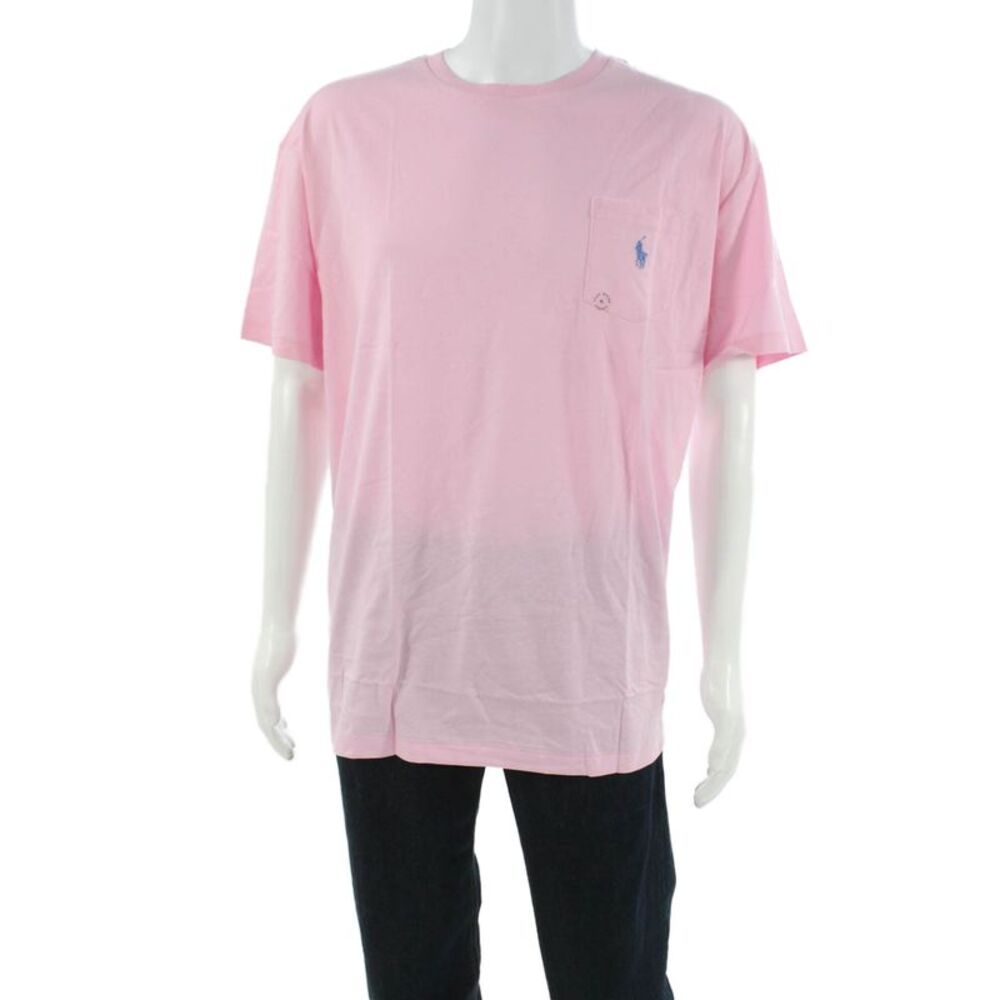 Polo Ralph Lauren Mens Basic Cotton Crew Neck T-Shirt Pink Short Sleeve Size XL